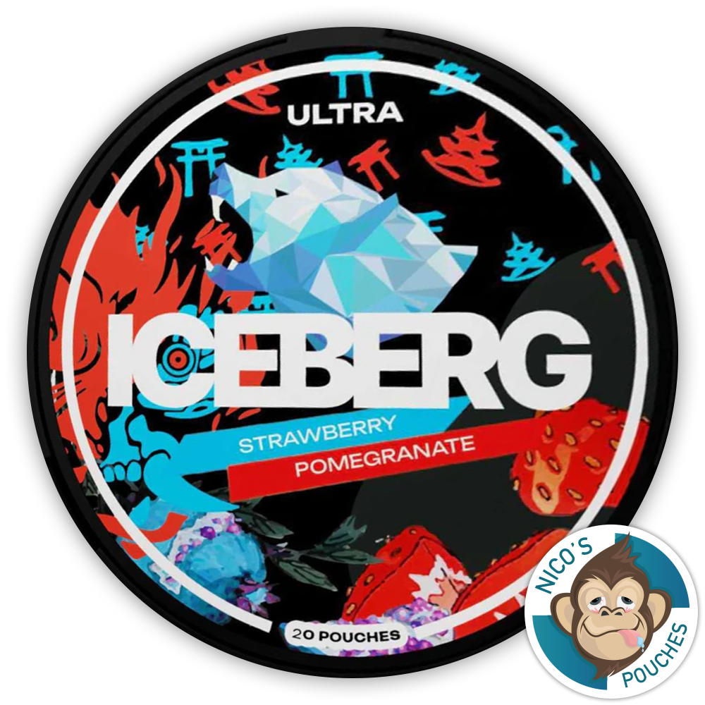 Iceberg Ultra Strawberry & Pomegranate 150mg – Nico's Pouches